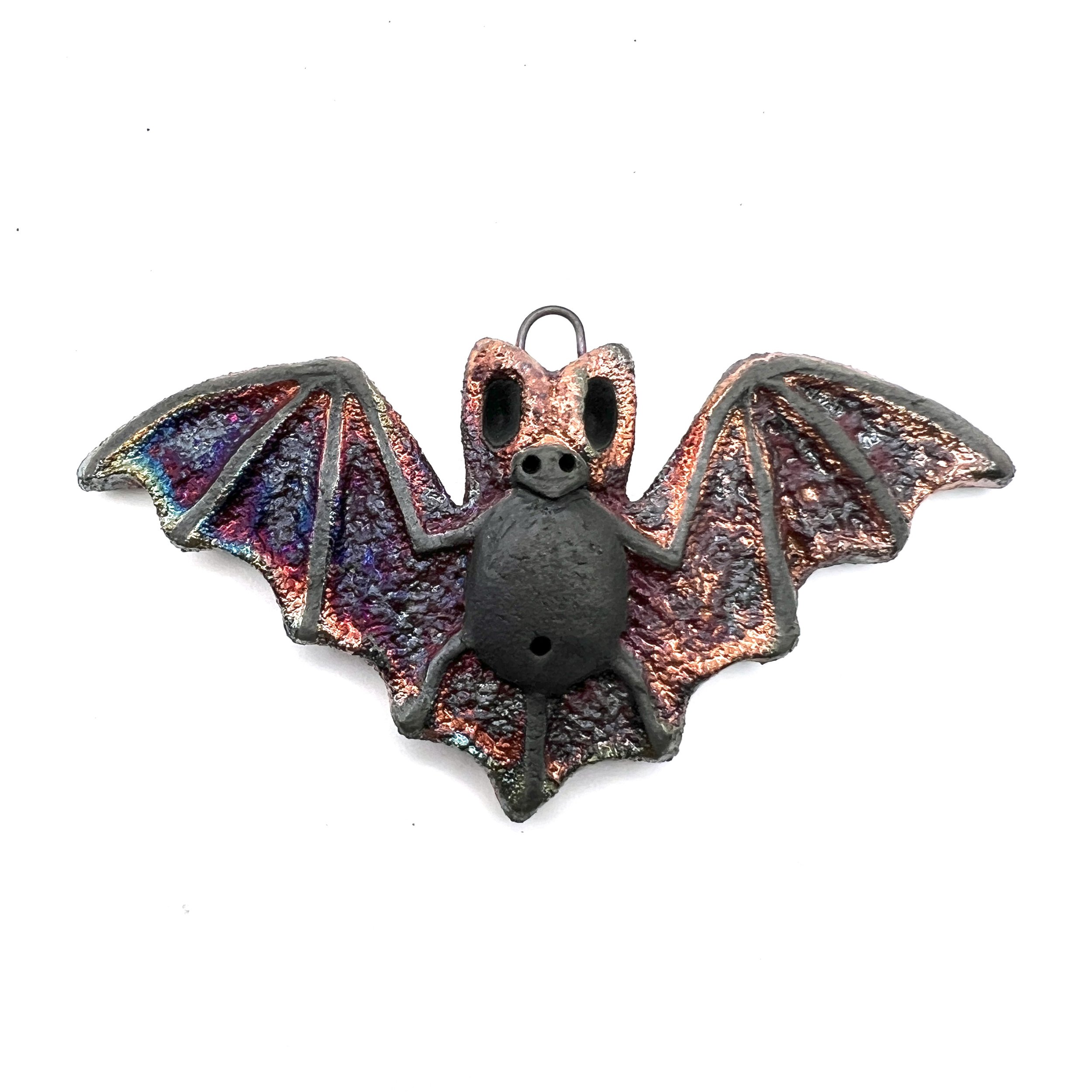 Raku Bird Bird with Legs Ceramic Pendant Raku Jewelry